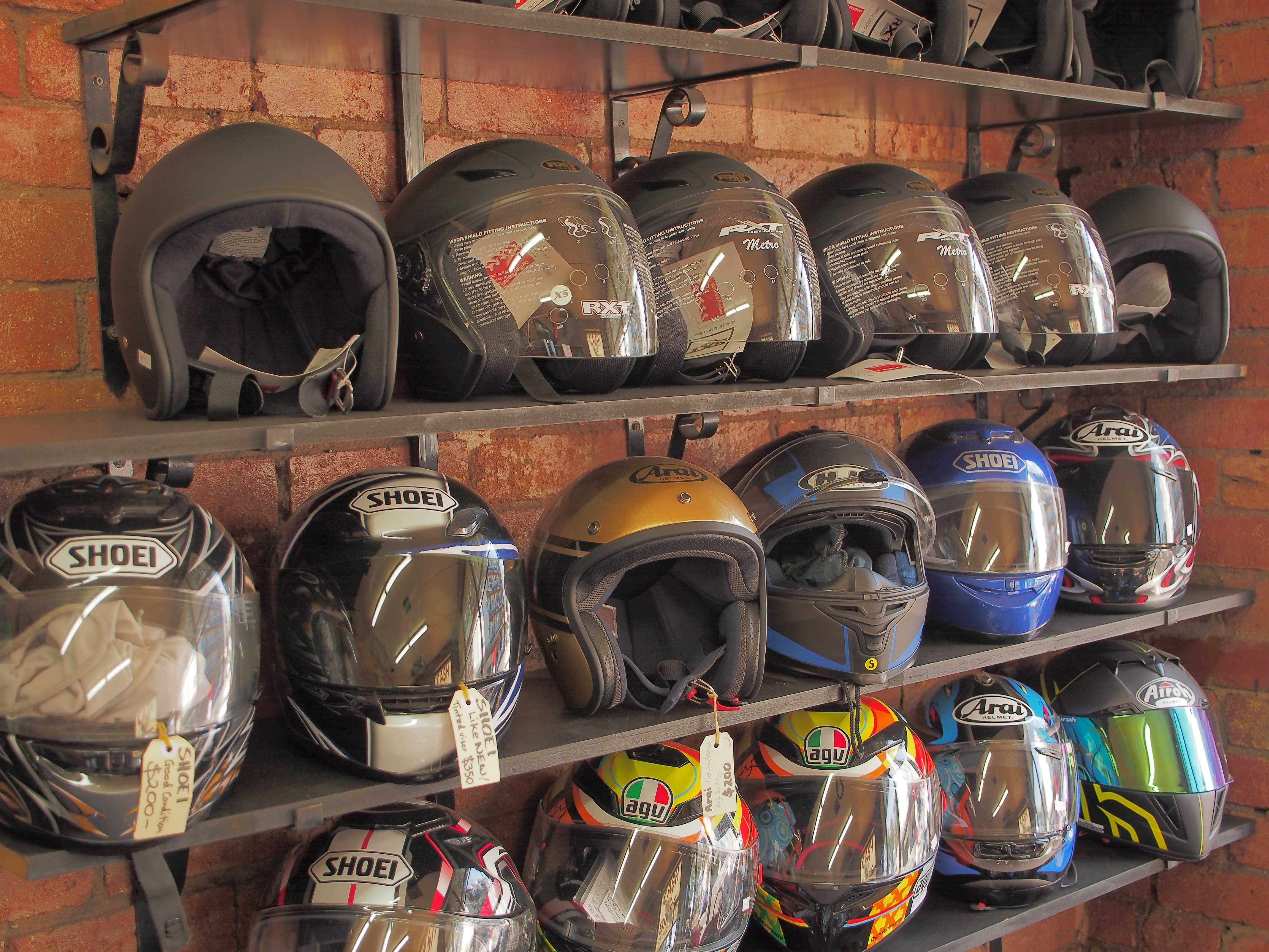 Second hand motorcycle discount helmets